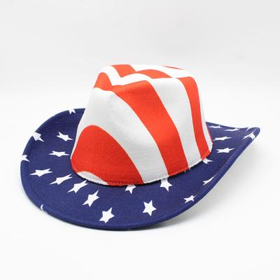 American Flag Western Panama Cowboy Usa Hat Sailor Dance Top Hat Personality Prairie Star Jazz Hat