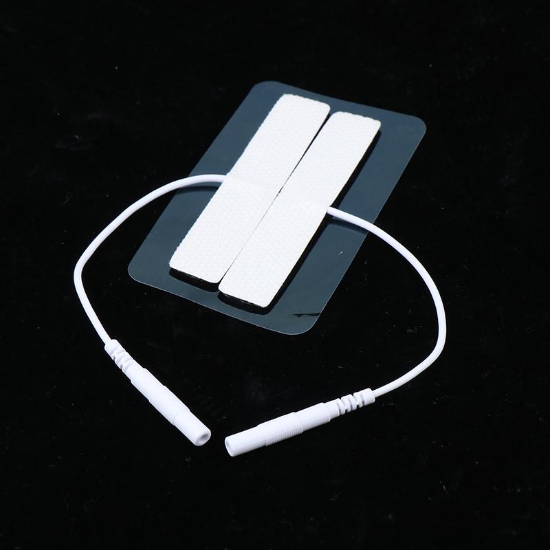 2Pcs Non-Woven Self Adhesive Replacement Electrode Pad For Tens Ems Digital Therapy Machine Massager 1.2*6.5Cm Nerve Stimulator