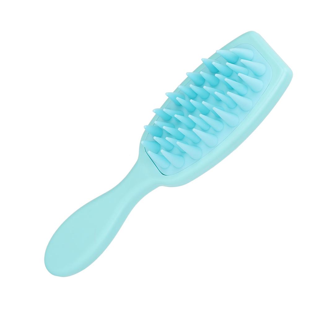 4pcs Hair Scalp Massager Shampoo Brush Silicone Long Handle Improve Hair Growth Dandruff Removal