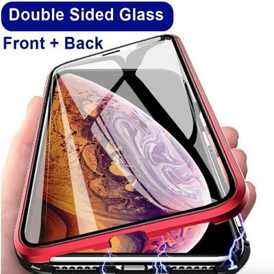 Magnetic Frame+Tempered Glass 360 Full Protect Case For Samsung S25 S24 S23 Ultra Plus/iPhone 16 15 14 Pro Max 13/Xiaomi 14T 13T Poco X5 Redmi Note 14