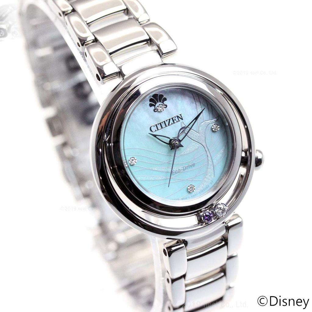 Citizen Elle PRINCESS Series The Little Mermaid Silver Watch Eco-Drive [ARIEL] EM0820-56N Women's