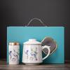 Guochao Office Cup Business Banking Company Festival Activities Gift Set Creative Design Ceramic Water Cup Souvenir