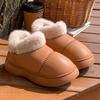 Fashion 2024 New Waterproof Snow Boots for Women Platform Soft Sole Plush Warm Winter Boots  Non Slip Fluffy Faux Fur Cotton Shoes