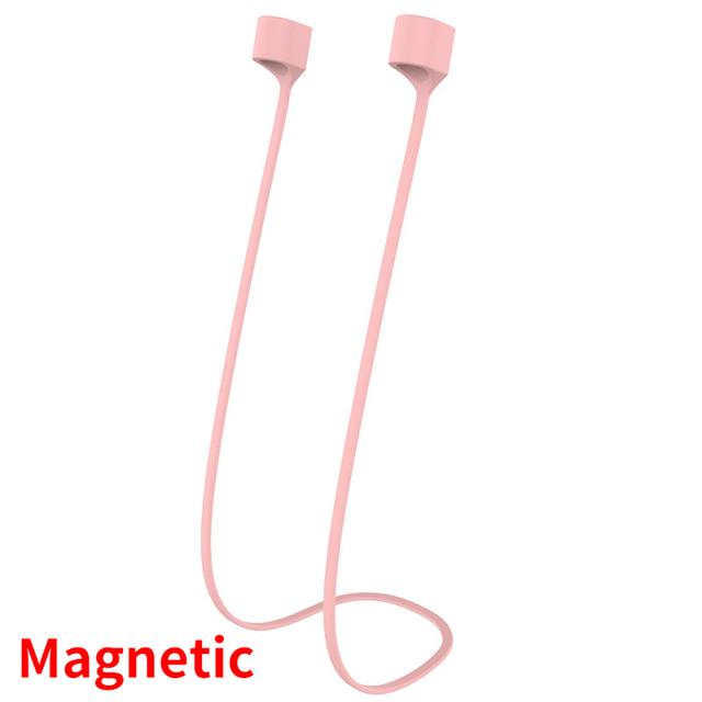 

Силиконовый кабель-держатель для наушников с защитой от потери для AirPods 1 2 3, беспроводные Bluetooth наушники, магнитный силиконовый шейный ремешок, шнур