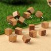 114Pcs Wooden Drawing Thumb Tacks Various Style Cork Board Thumbtack DIY Wood Push Pins  Home Craft