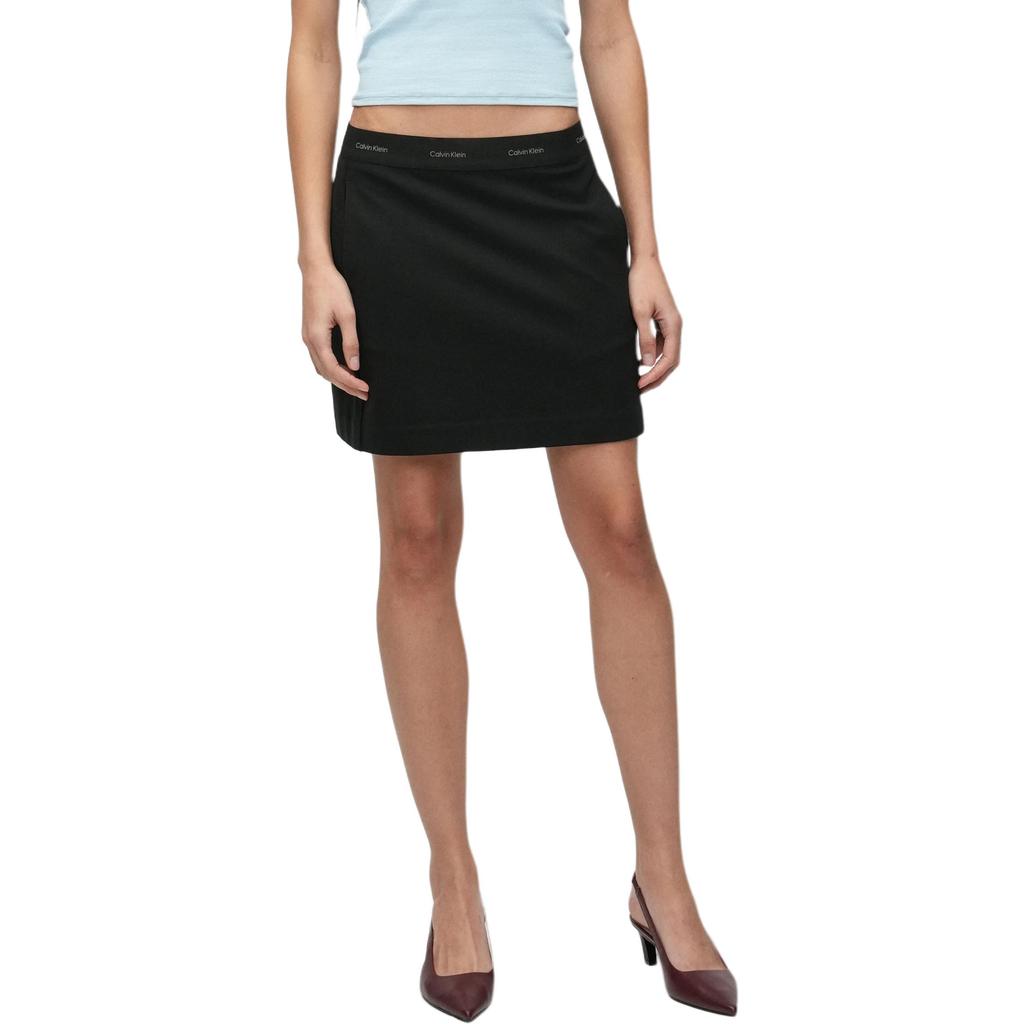 Calvin Klein Slim Fit Short Letter Elastic Waist Casual Skirt Women Skirts LV044E621G-UB1