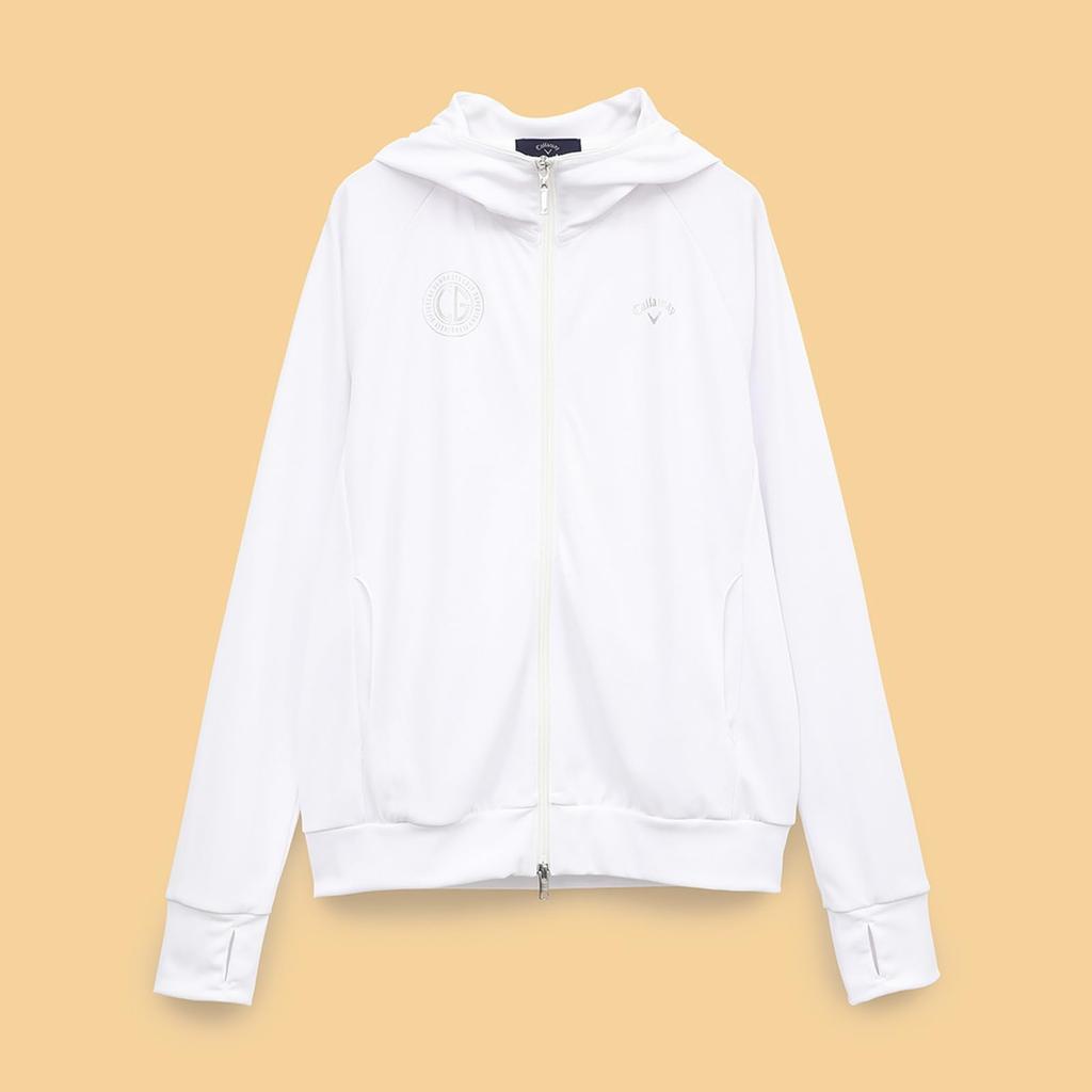 Callaway UV Hoodie Cool Golf C25117203 LL Women's Full-Zip (Moisture-Wicking, Quick-Drying, Lining) / / 1030_White