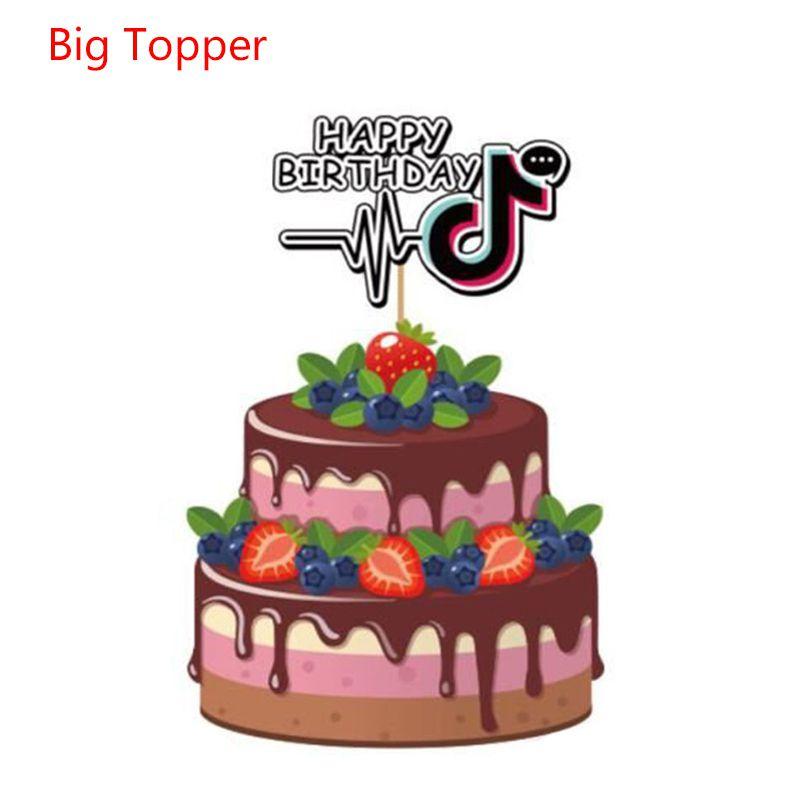 Colorful Tik Tok Birthday Party Supplies Set Featuring Fun Tableware Decor Plates Cups And Banner