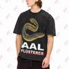 Funny Eel Fisherman Aal Flusterer Vintage Washed Tee Pure Cotton T-Shirt