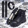 Safety Traction Cleats Straps for Icy Roads 2Pcs Adjustable Ice Cleats, Hook And Loop with Metal Nylon Snow Buckles, Fastening Crampons Not Included