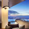 Waterproof Modern Minimalist Wall Light with Motion Sensor for Outdoor Stair and Villa Entrances