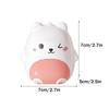 Cute Cartoon Small Bear Portable Double-Layer Compartment Going Out Packed Separately Medicine Storage Plastic Pill Box