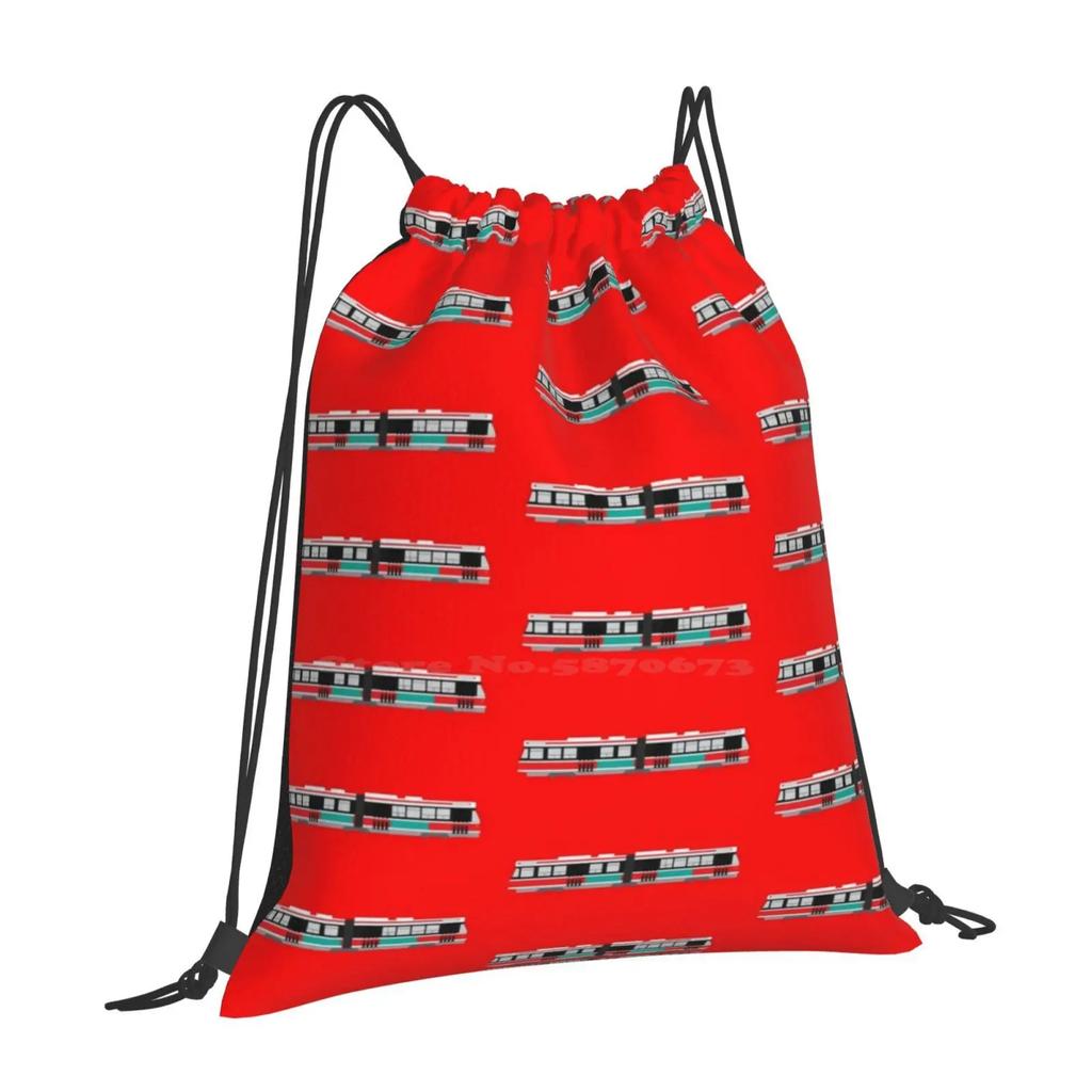 Toronto Ttc ( Alrv ) Streetcar Pattern Design Laptop Travel School Bags Ttc Streetcar Public Transit Travel Ride The Rocket
