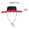 Wide Brim Mexican Hat Costumes Fuzz Ball Spanish-style Hat Mexican Sombrero Hats  Halloween