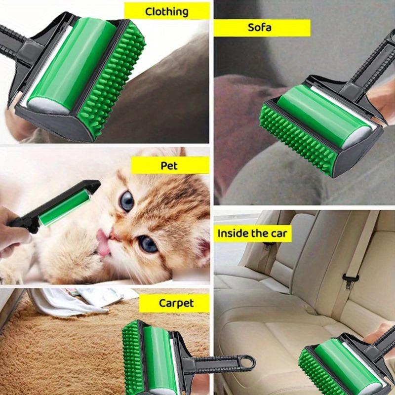 Pet Hair Remover and Reusable Lint Roller,Washable and Reusable Handheld Set,Cat and Dog Hair Remover for Furniture,Couch,Carpet