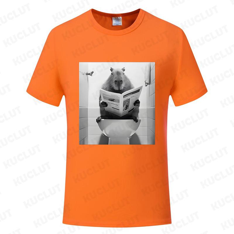 

Смешная Капибара Ванная Комната Графическая Футболка Унисекс Женская Мода Летние Футболки Оверсайз Футболки Повседневная С Коротким Рукавом Модная Уличная Одежда S