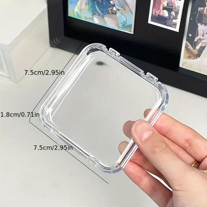 Plastic Makeup Powder Puff Organizer Box Dust-Proof Transparent Storage Case Jewelry and Manicure Supplies Organizer Lightweight