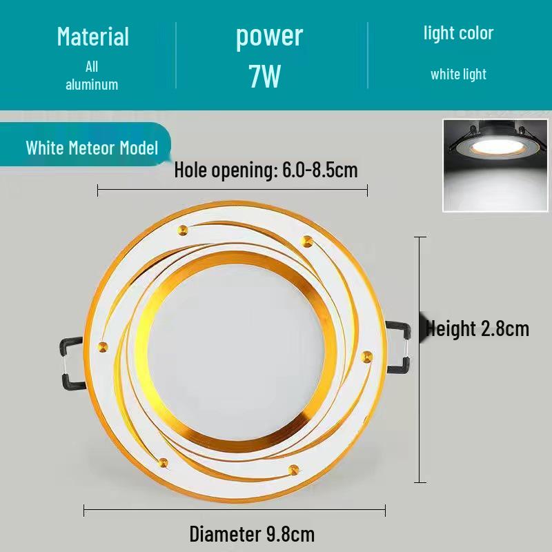 5W Dimmable Ceiling Downlight with 3-Color Settings