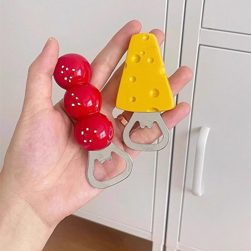 Creative Tanghulu Cheese Magnetic Bottle Opener & Fridge Magnet