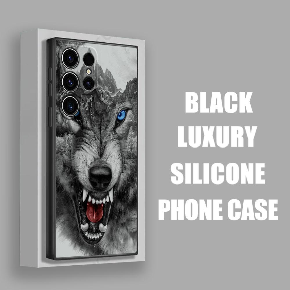 Wolf Lion Tiger Animal Cute S25 Ultra Case For Samsung Galaxy S25 S24 S23 S20 S21 FE S22 Ultra S10 Plus 5G Case Soft Phone Cover