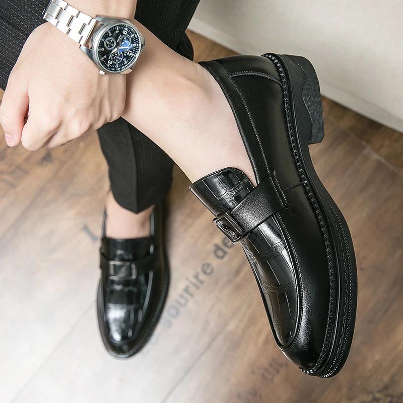 Herrenschuhe Leder Herren Herren Abendschuhe für Männer Luxus Designer Loafer Plateau Herren Leder Herrenschuhe