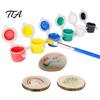 Non-Toxic Paint 1 Set 12 Colors Mini Acrylic Paints with Brushes And Palette, 2ml Per Cup, Kids & Adults Craft Paint, Strips for DIY Crafts,