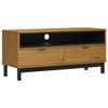 VidaXL Meuble TV FLAM 110x40x50 cm bois massif de pin 357819