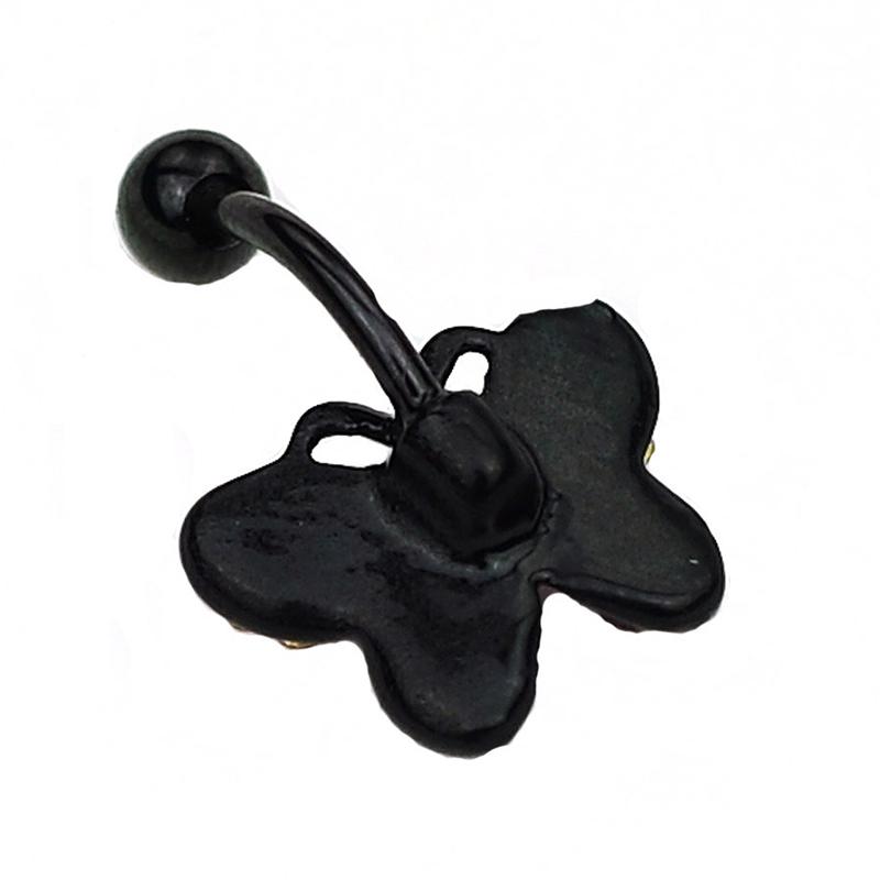Sexy Butterfly Zircon  High Quality  Navel Ring Navel Piercing Belly Button Rings Stainless Steel Body Jewelry Navel Rings