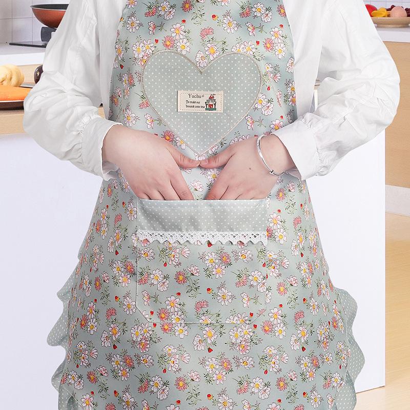 Domácí zástěra, Zástěra s kapsou, Prodyšné vaření, Pracovní oděv stahující pas