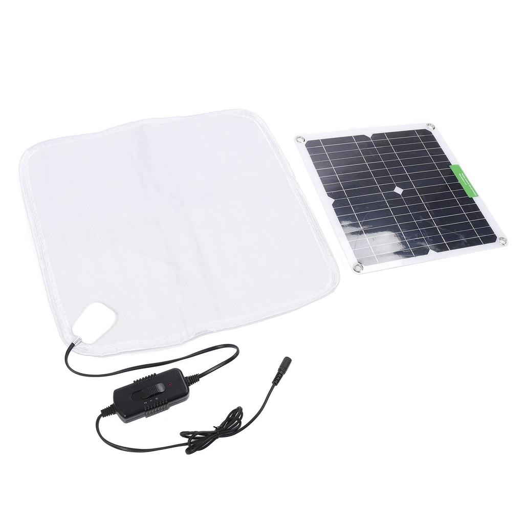 Solar Panel Heating Blanket 12V 50W Rapid Uniform Heating Soft Portable Pet Heating Pad for Car