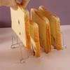 1/2/3 PCs Stainless Steel Toast Rack 8-Slot Bread Holder Air Fryer Accessories Food Display Tool for Kitchen