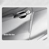 4Pcs Shock-Absorbing Design  Black White Silica Gel Car Crash Strip  Transparent for Most Vehicles