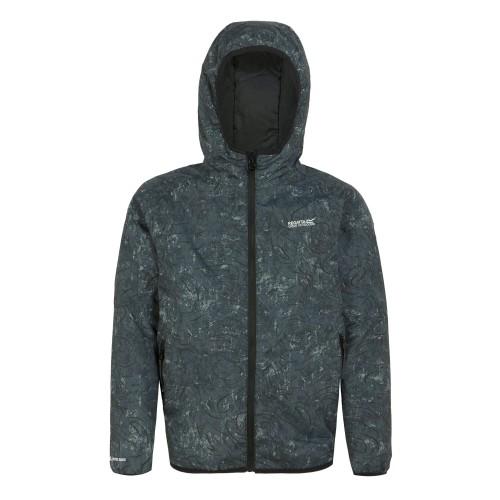 

Regatta Childrens/Kids Volcanics VIII Terrain Print Reflective Waterproof Jacket 7-8 Years