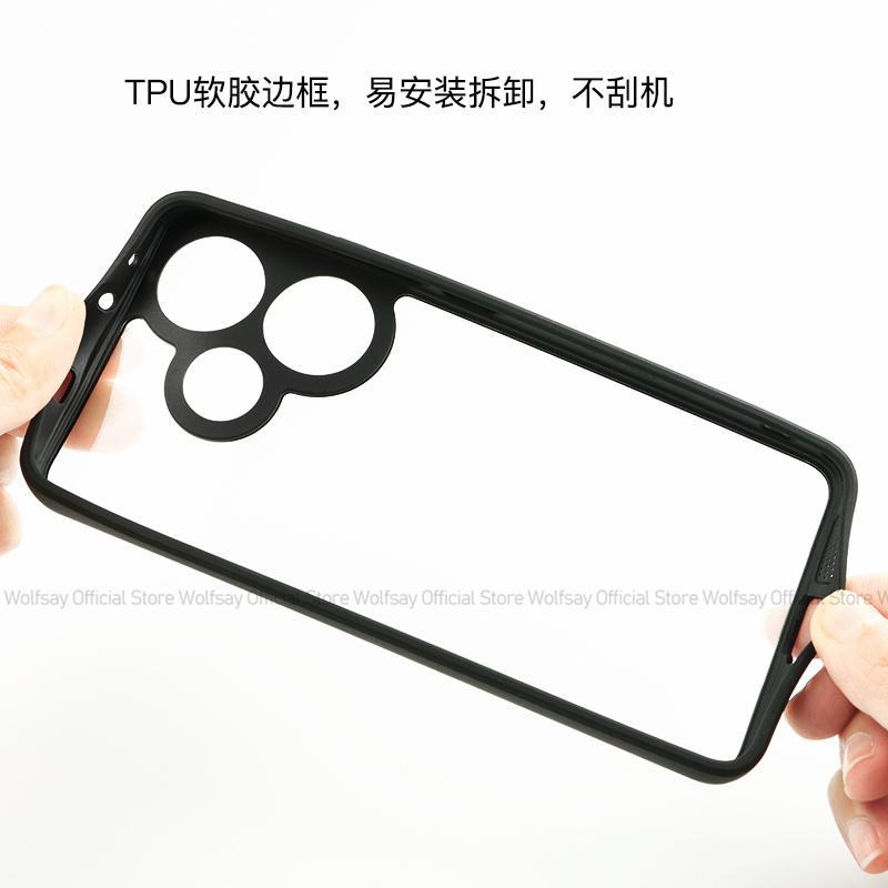 For Xiaomi Poco F6 Case Xiaomi Poco F6 Cover Shockproof Luxury Clear PC Silicone Protective Phone Back Cover For Xiaomi Poco F6