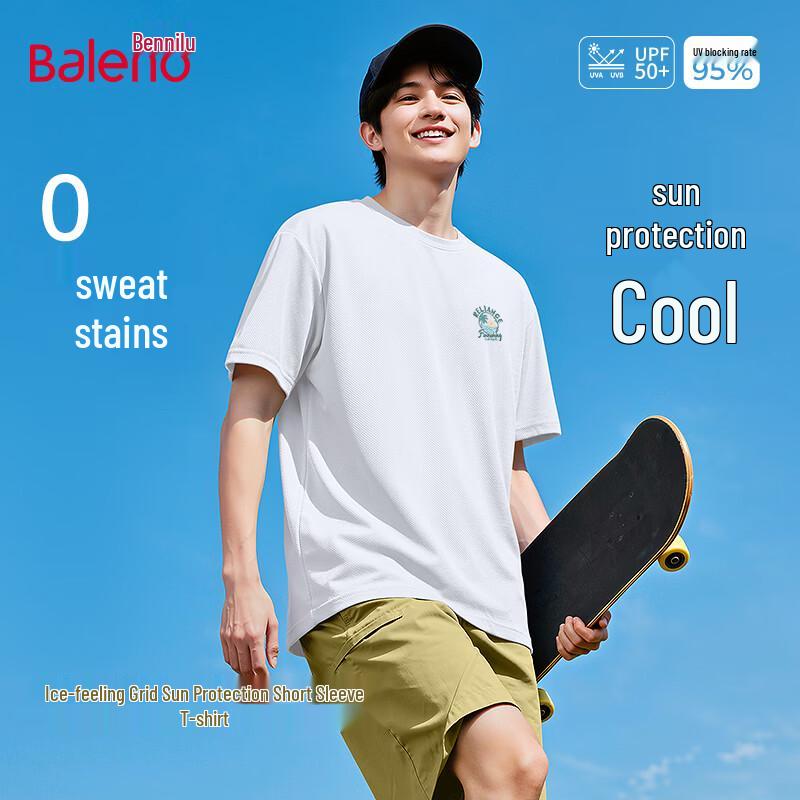 Baleno Men s Ice-Feel Short Sleeve T-Shirt L