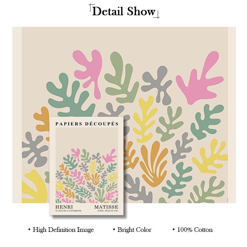 Abstract Henri Matisse Canvas Painting Coral Flower Les Muses Nordic Posters and Prints Art Wall Pictures for Living Room Decor