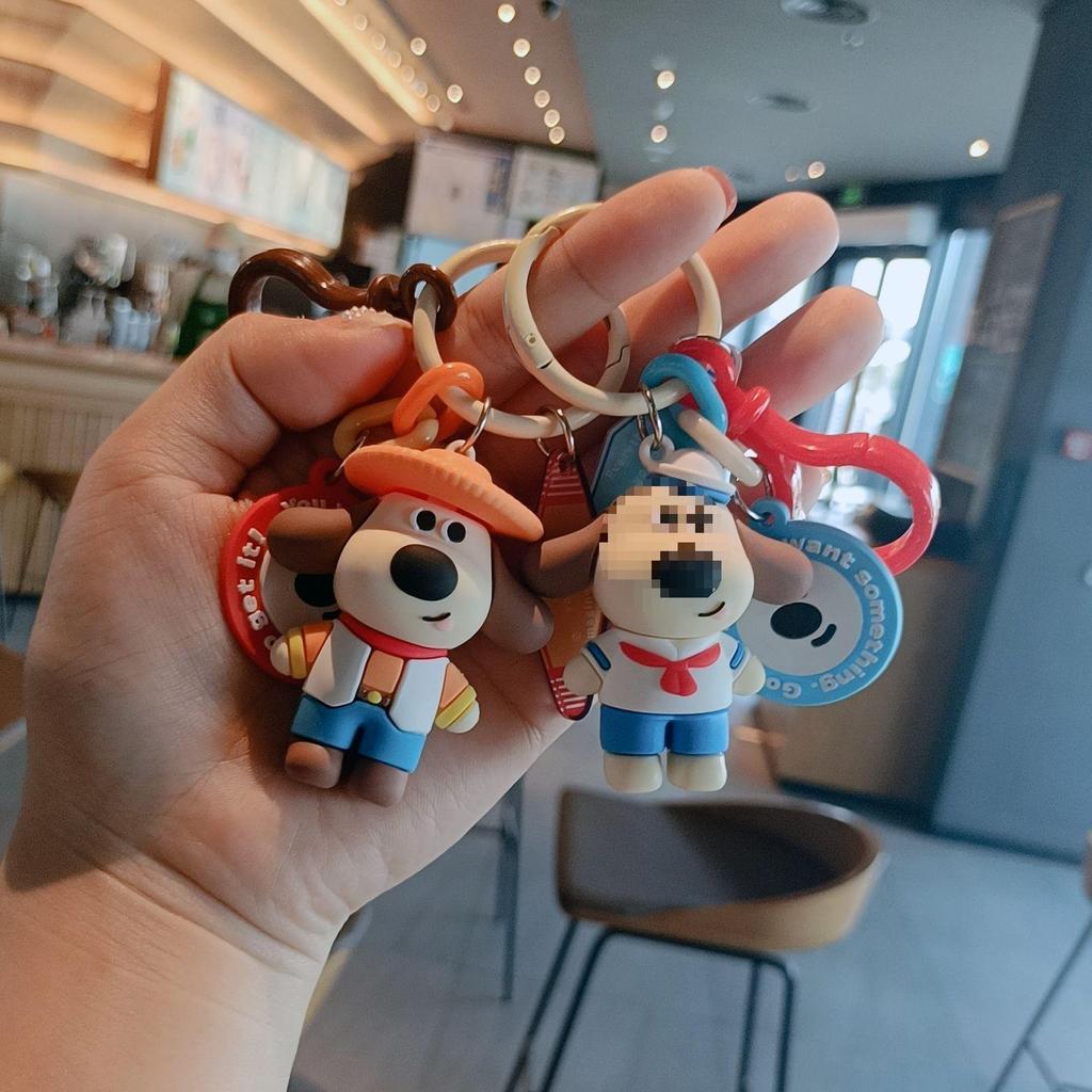 Adorable Cartoon Puppy Keychain: Cute Pendant for Backpacks, Bags, or Cars