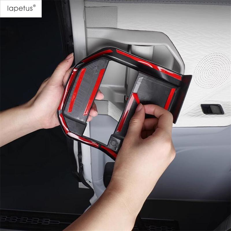 Car Inner Door Handle Bowl Panel Frame Decoration Cover Trim Carbon Fiber Style Accessories For Toyota Sienna XL40 - 2025