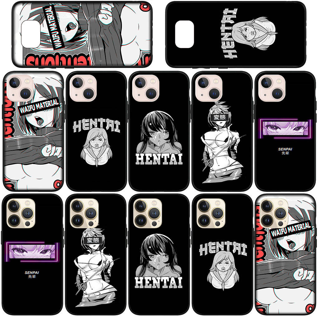 Case for iPhone 17 16 15 Xiaomi Poco F8 F7 X7 X6 M8 C85 C75 C71 Redmi Note 14 13 12 11 Pro Max A4 14C 13C 15C Ahegao Harajuku Cartoon Girl Waifu Cover