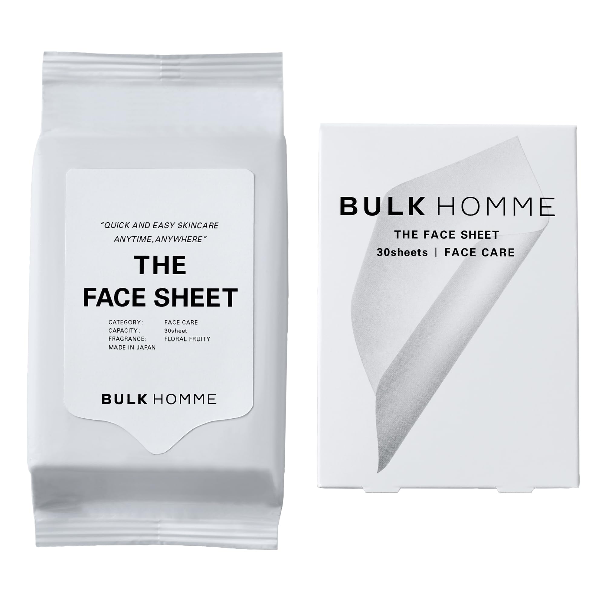 

Bulk Homme Тканевая маска для лица, 30 штук THE FACE SHEET Men,