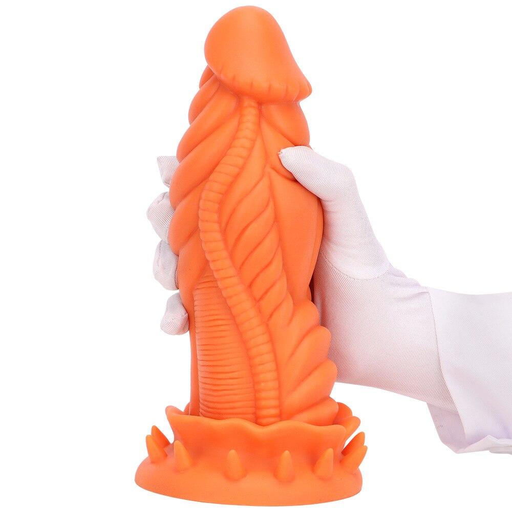 Silicone Soft Anal Dilator Shaped Anal Plug Dildo Adult Sex Toy Realistic Dick Fisting Strap On Cock Dragon Penis BDSM
