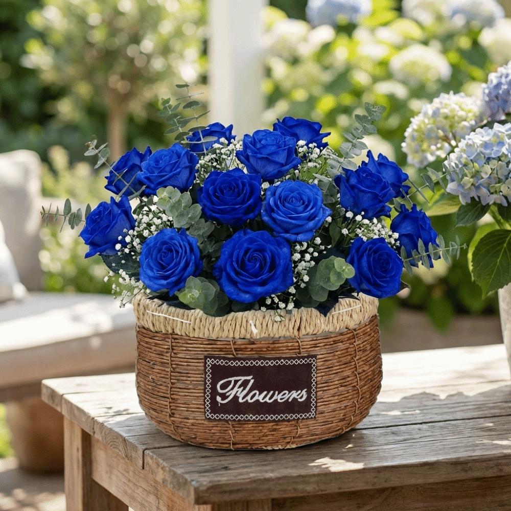 Plant Display Rustic Woven Flower Basket Plastic Sturdy Succulent Container Handcrafted Decorative Flower Shop Pots Home Decor