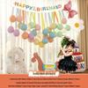 Xiaohongshu First Birthday Balloon Decoration Set for Boys and Girls: Party Background Scene Arrangement