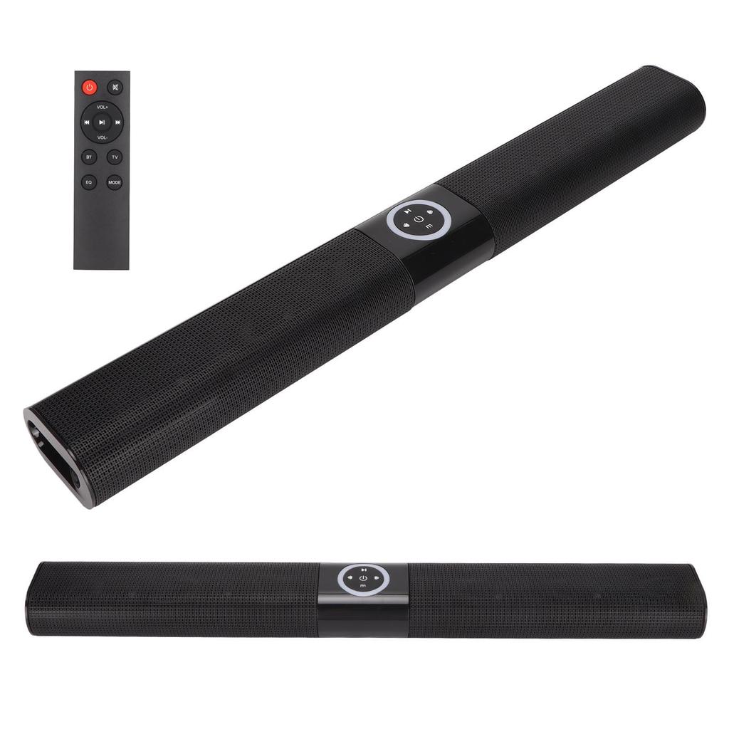 TV Bluetooth Speaker Stereo RGB Colorful Light Wireless Long Speaker with Remote Control for PC Cellphone Game Consoles