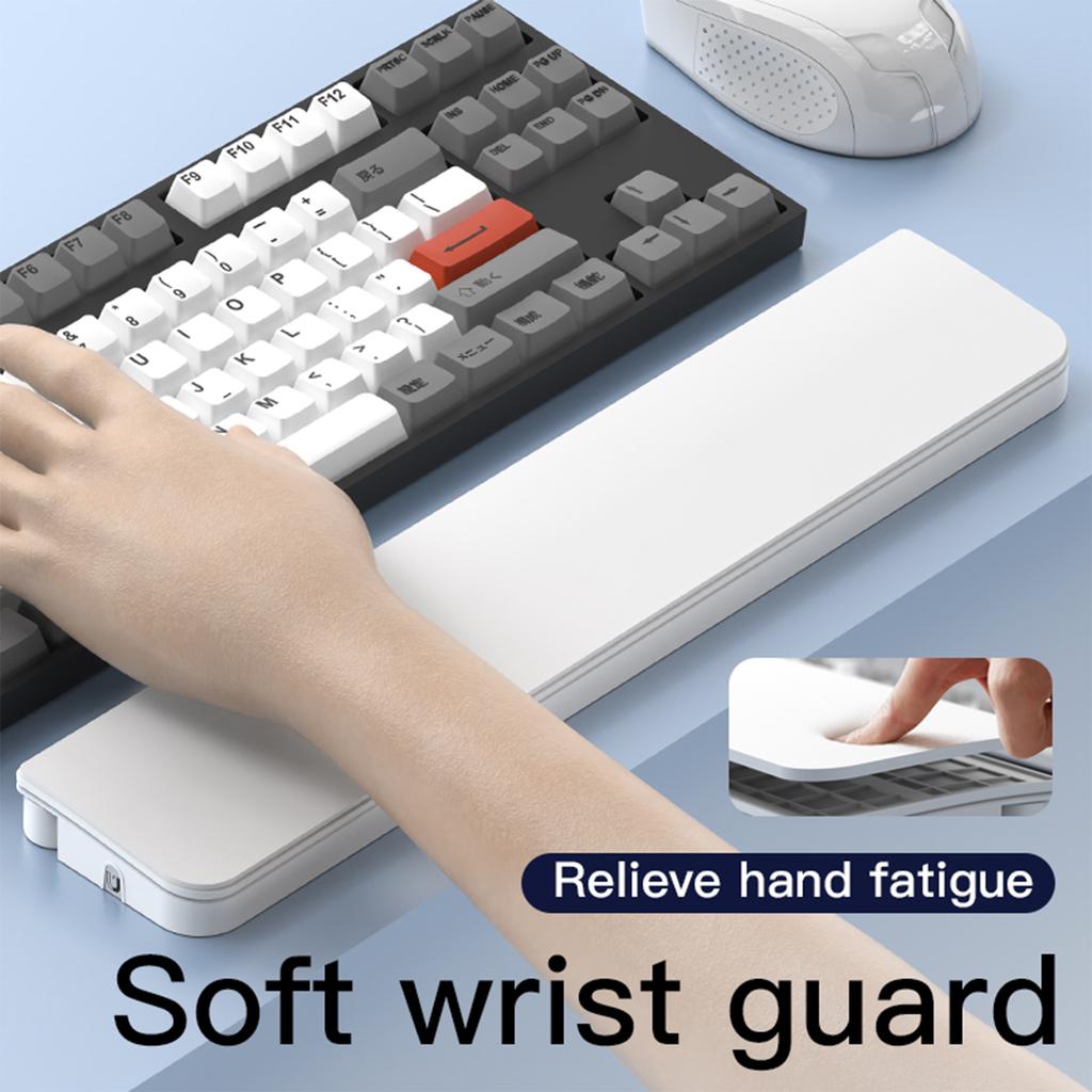 ABS & Leather Hand Wrist Rest With 22 In 1 Cleaning Kit Mechanical Keyboards Palm Pad for Comfortable Typing and Playing