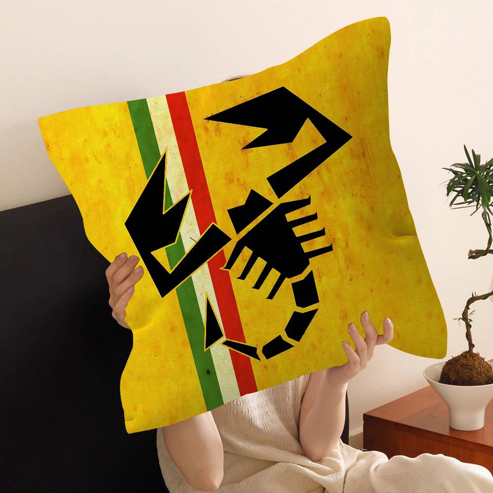 A-Abarth Car Cushion Cover Car Throw Pillow Case For Sofa Car Christmas Gift 40X40Cm 45X45Cm