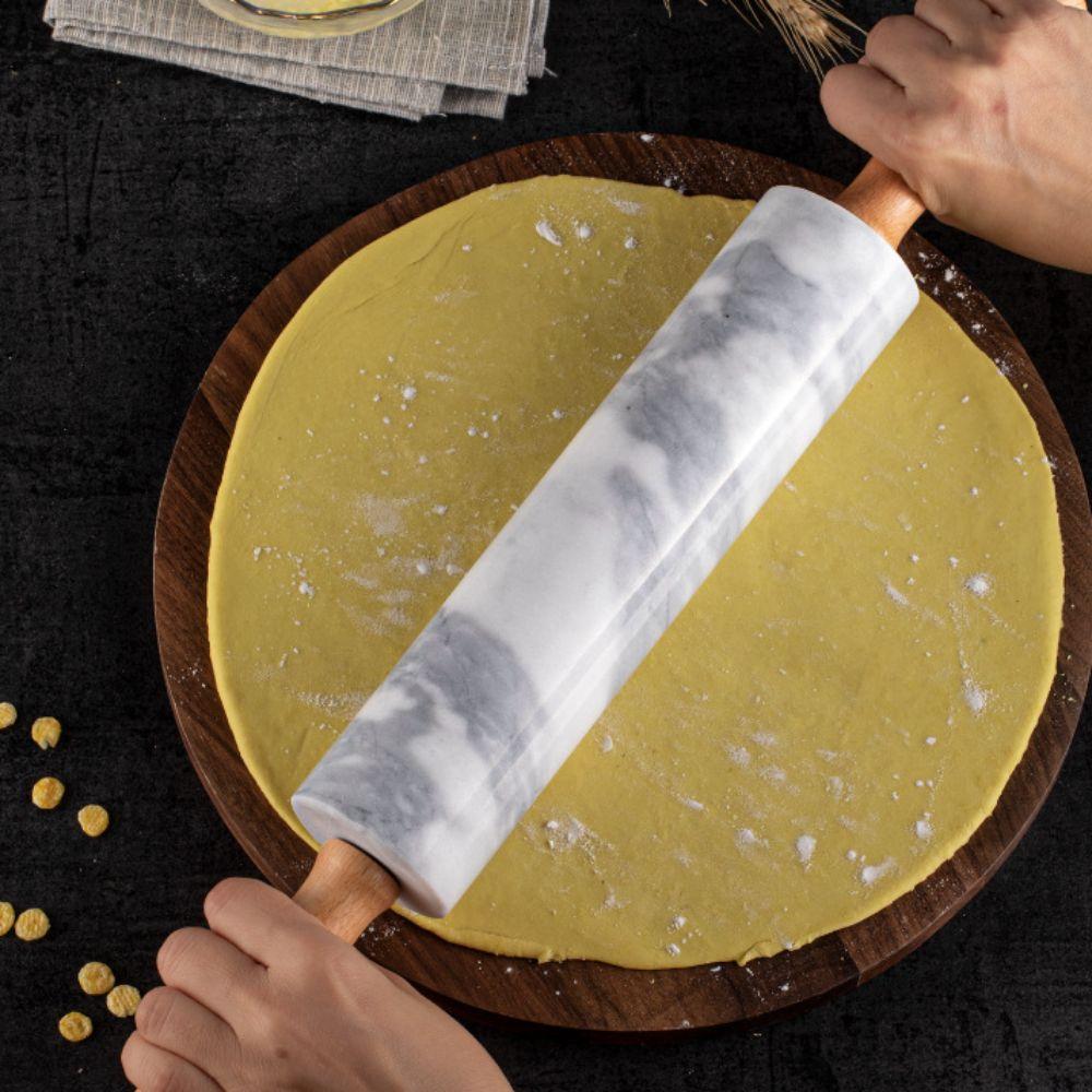 Nonstick Marble Rolling Pin Smooth Surface Rolled-out Dough Stick Dough Roller  Pie