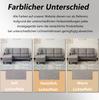 L-förmiges Ecksofa mit Chaiselongue – 3-Sitzer, 166 x 118 x 77 cm, Baumwoll-Leinen-Stoff, Kunststofffüße, modular, Wohnzimmer, Wohnungen und Büros