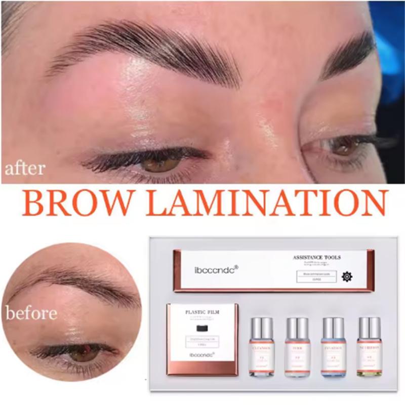 Sada na permanentní zvednutí obočí, lifting obočí, laminaci obočí s potravinářskou fólií, výživou a permovací lotion s keratinem pro domácí použití