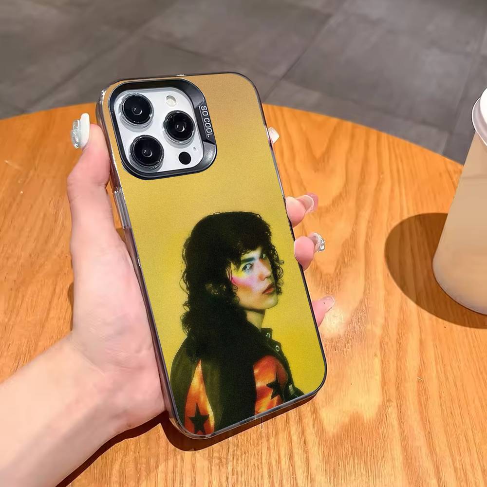 C-Conan Gray Singer Phone Case For iPhone17,16,15,14,13,12,11,Pro,MAX Gray Matte Silicone Black Cover iPhone16e